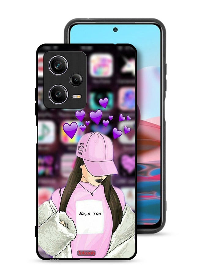 Tolwak Xiaomi Redmi Note 12 Pro Protective Case Cover Anti Social Club  - Image 1
