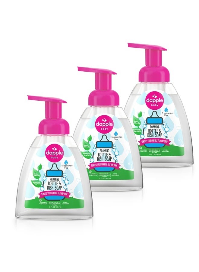 dapple صابون الصحون الرغوي خالي من العطور 13 أونصة - عبوة من 3 - Image 1