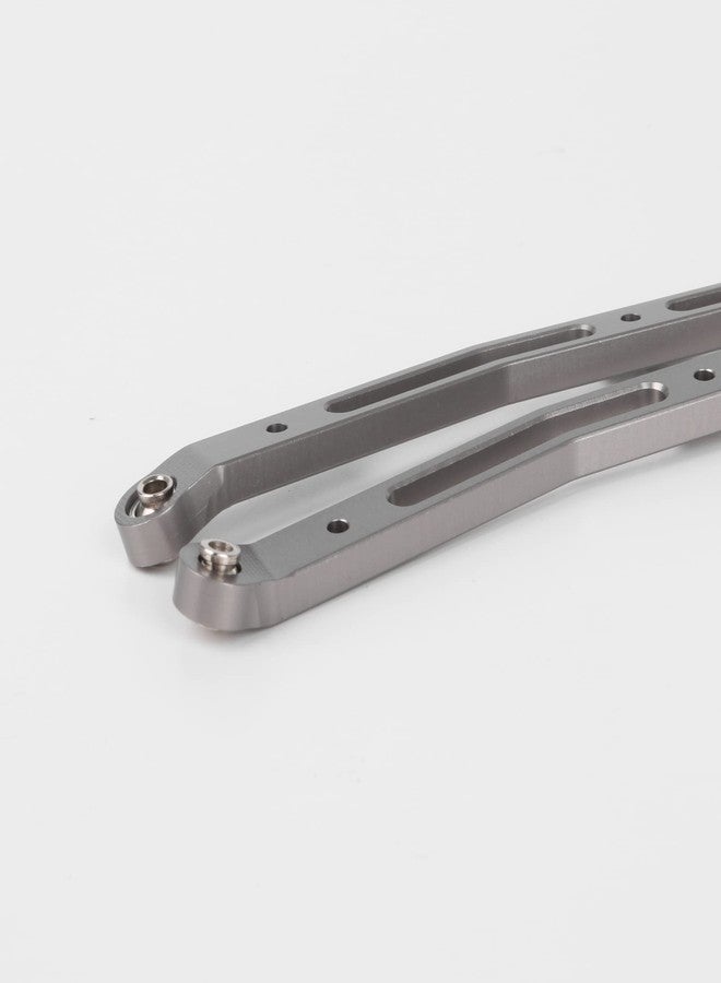 Mxfans Titanium Al. Upgrade Rear Upper & Lower Chassis Linkage Link Replacement for AXIAL YETI Rock Racer 90026 RC 1:10 AX31007 Pack of 2 - Image 3