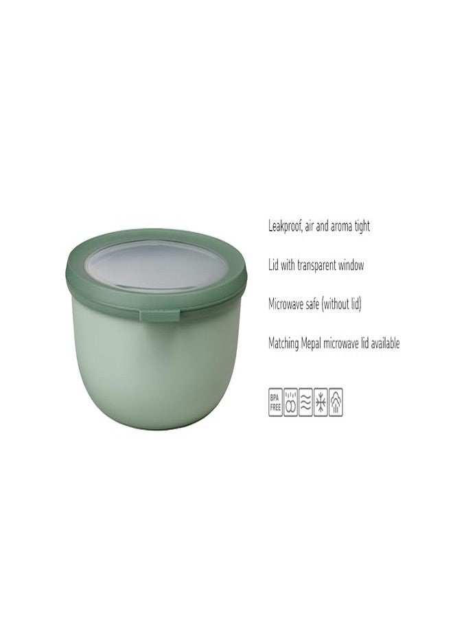 Mepal - Multi Bowl Cirqula 4-Piece Set - Food Storage Container with Lid - Suitable as Airtight Storage Box for Fridge & Freezer, Microwave Container - 350, 750, 1250, 2250ml - Vivid blue - Image 3