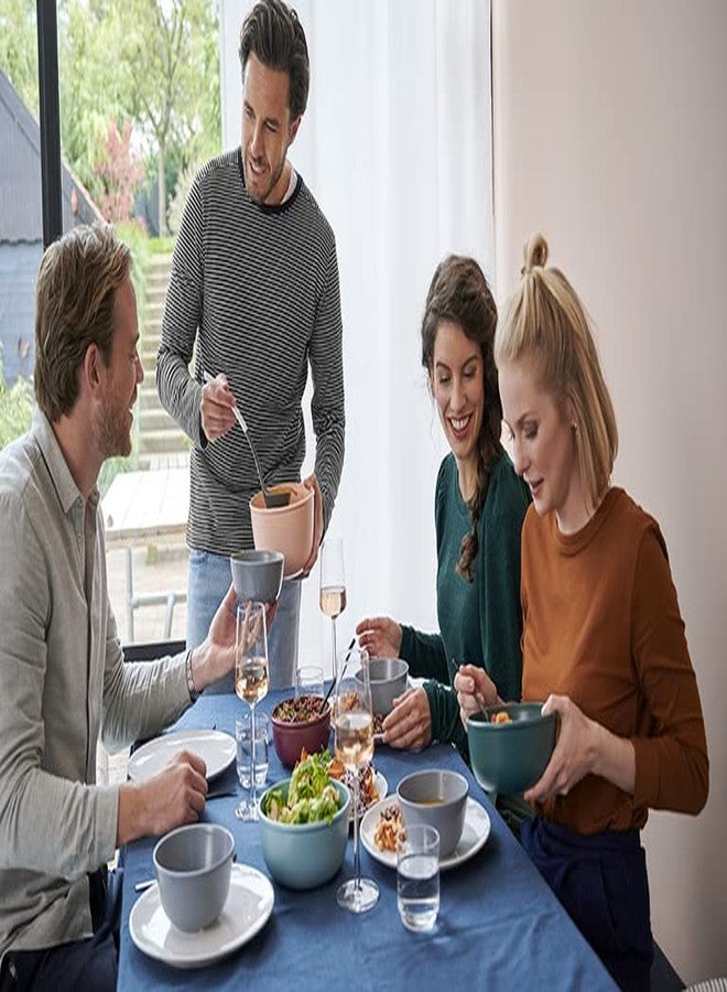 Mepal - Multi Bowl Cirqula 4-Piece Set - Food Storage Container with Lid - Suitable as Airtight Storage Box for Fridge & Freezer, Microwave Container - 350, 750, 1250, 2250ml - Vivid blue - Image 4