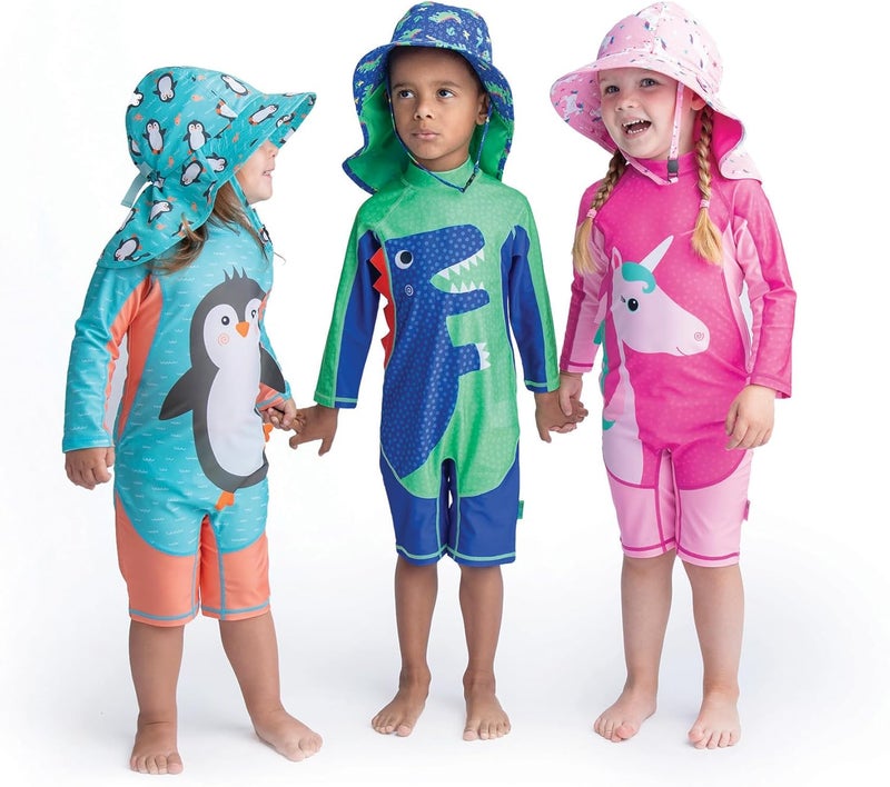 Zoocchini Baby and Toddler Unicorn Rashguard Swimsuit, 6-12 Months - Image 5