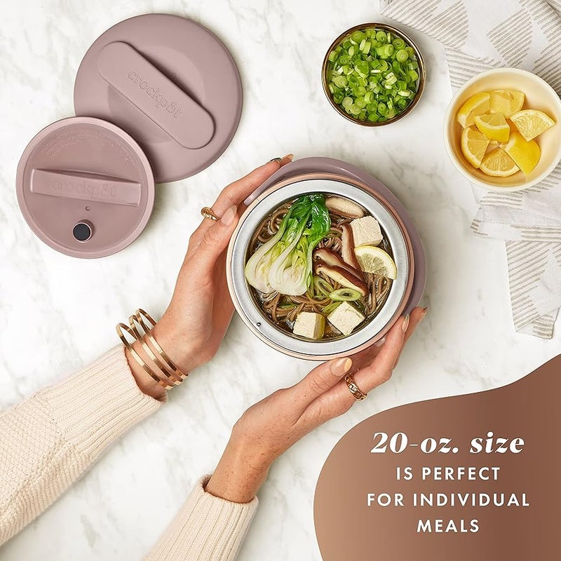 Crock-Pot - 20oz Lunch Food Warmer, Heated Lunch Box, Sphinx Pink (2158951) - Image 2