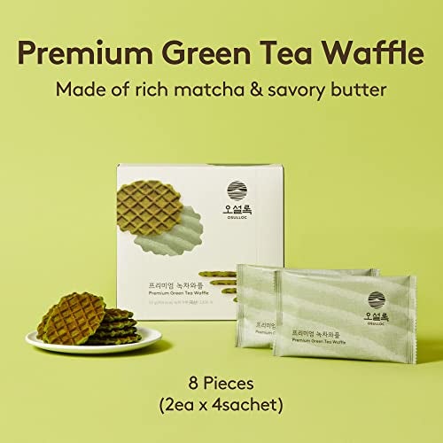OSULLOC Premium Green Tea Waffles 254oz 72g  Korean Matcha Flavored Snacks  Asian Snacks Premium Tea Food - Image 5