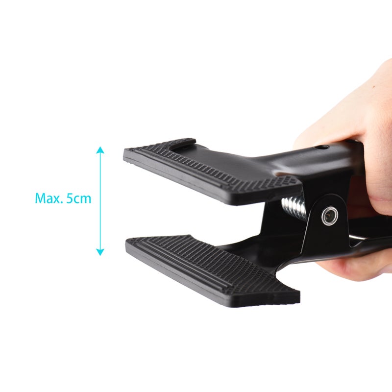 Backdrop Clips: 10Pcs Heavy Duty Metal Construction - With Rubber Pads For Secure Damage-free Grip Backdrop Clamps For Photo Studio Backdrop Support Systems - Image 2