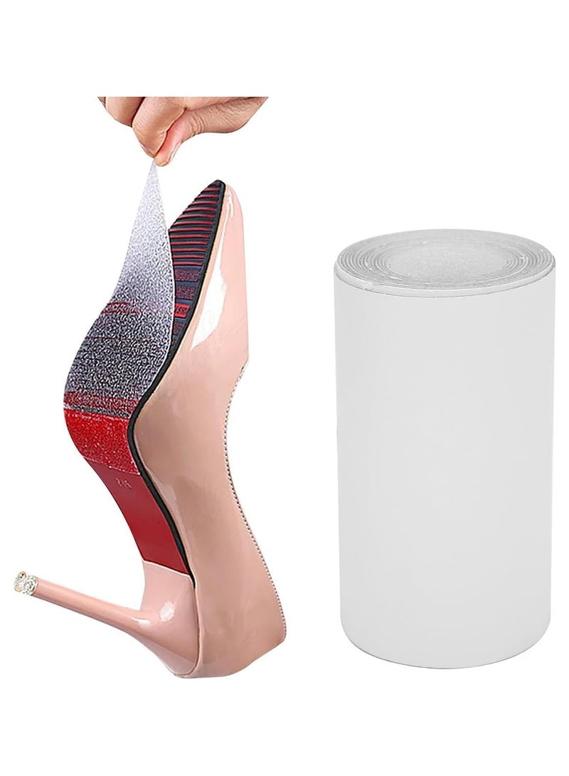 Self-Adhesive Sole Protector Roll With Anti-Slip Texture, 10x100 CM Clear Guard for High Heel Shoes and Sneakers, Sticker Bottoms for Women - Image 1
