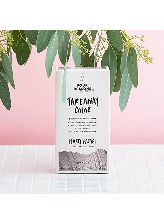 FOUR REASONS Original Takeaway Color Pearly Pastel 9.12 Light Pearl Ash Blonde Demipermanent Hair Color Ammoniafree And Fragrancefree Hair Dye 100% Vegan & Cruelty Free - Image 4
