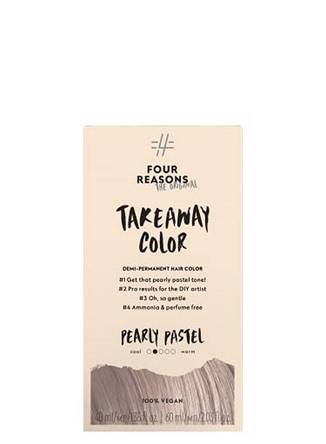 FOUR REASONS Original Takeaway Color Pearly Pastel 9.12 Light Pearl Ash Blonde Demipermanent Hair Color Ammoniafree And Fragrancefree Hair Dye 100% Vegan & Cruelty Free - Image 2