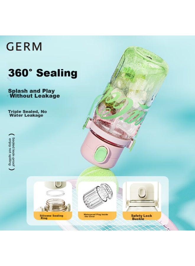 Germ Coca-cola Summer Plastic Cup With Straw, Heat-resistant Large Capacity Sports Water Bottle, 1250ml Midnight - Image 4