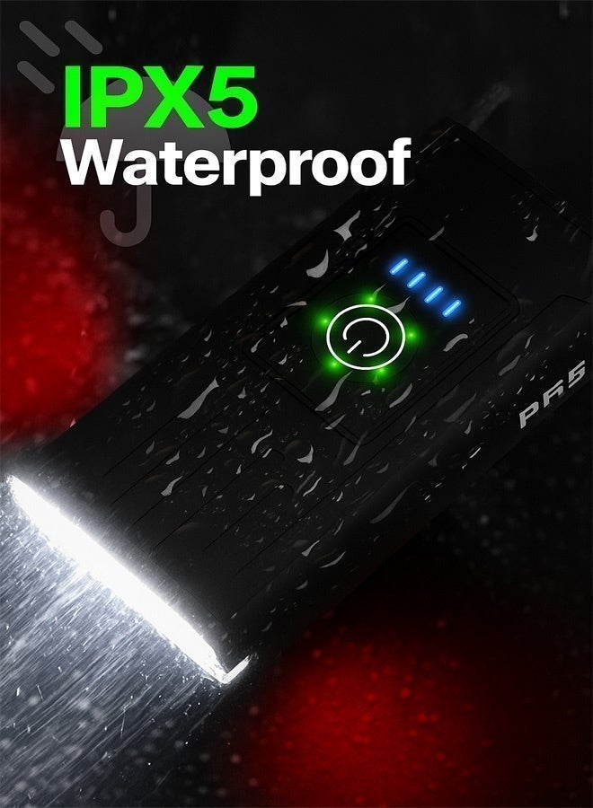 Neyecam Bike Light USB-C Rechargeable, Smart Auto Light Sensor, Anti-Glare 25M Beam, Digital Battery Display, 1500mAh, 4 Modes, IPX5 Waterproof, 84g Quick-Release for Road/MTB/Night Cycling - Image 2