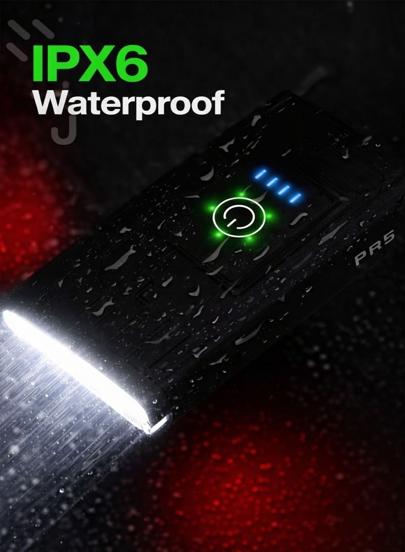 Neyecam 84g Bike Light, Auto-Sensing Night Mode, Digital Battery Display, IPX6 Waterproof, USB-C Fast Charge, 4 Modes Ultra-Bright LED for Road/Mountain/Night Cycling Safety - Image 2