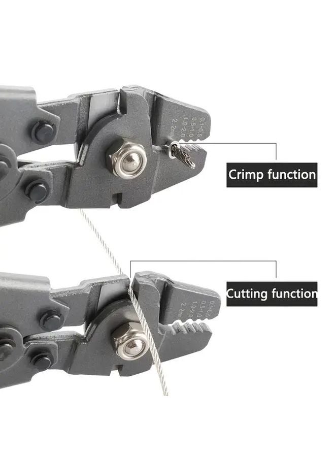 1PC Red Manual Wire Crimping Pliers For Steel Rope Cable Agriculture Home Use - Image 4