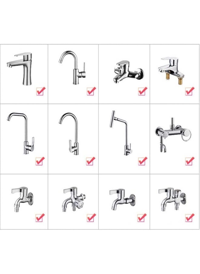 Portable Travel Shattaf, Travel Shattaf Portable Bidet Sprayer Toilet Sprayer, Shatafa Set With Hose And Adaptors For Faucets,Easy To Install Upto 2.5M Extendable Pipe (White Silicon Holder)