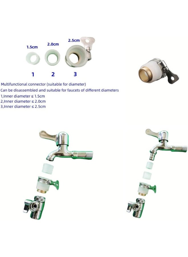 Portable Travel Shattaf, Travel Shattaf Portable Bidet Sprayer Toilet Sprayer, Shatafa Set With Hose And Adaptors For Faucets,Easy To Install Upto 2.5M Extendable Pipe (White Silicon Holder)