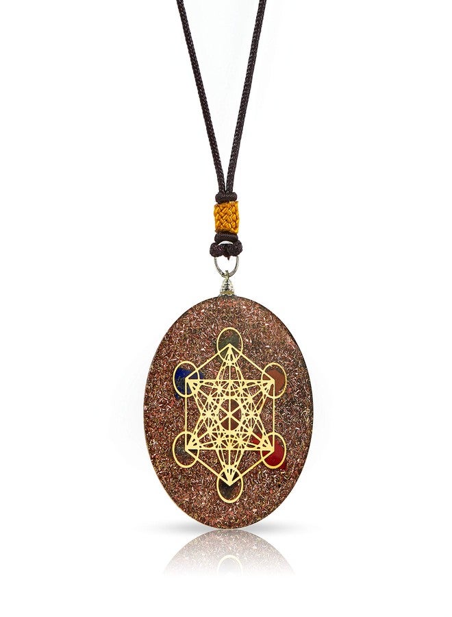 CA AGATE Orgone Pendant Astrologist Metronome's Cube Merkaba Seven Chakras Sacred Geometry Orgone Pendant - Image 5