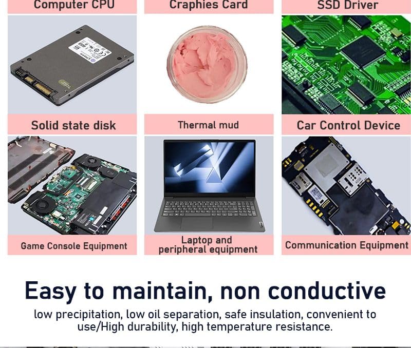 UPSIREN 12.8w/mk Thermal Putty for VGA GPU IC Processor Rapid Cooling Thermal Pad Replacement Heat Blocking Putty High Performance (10g) - Image 3