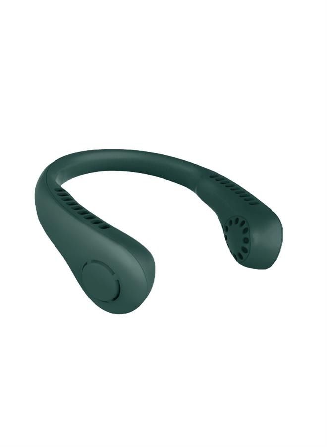 مروحة رقبة محمولة ، مروحة بدون شفرة بدون استخدام اليدين ، مروحة شخصية يمكن ارتداؤها ، شاشة رقمية ، بدون شفرة ، قابلة لإعادة الشحن ، تصميم سماعة رأس ، مروحة مكتب تعمل بالطاقة USB ، 3 سرعات. (5.9 * 2 * - Image 1