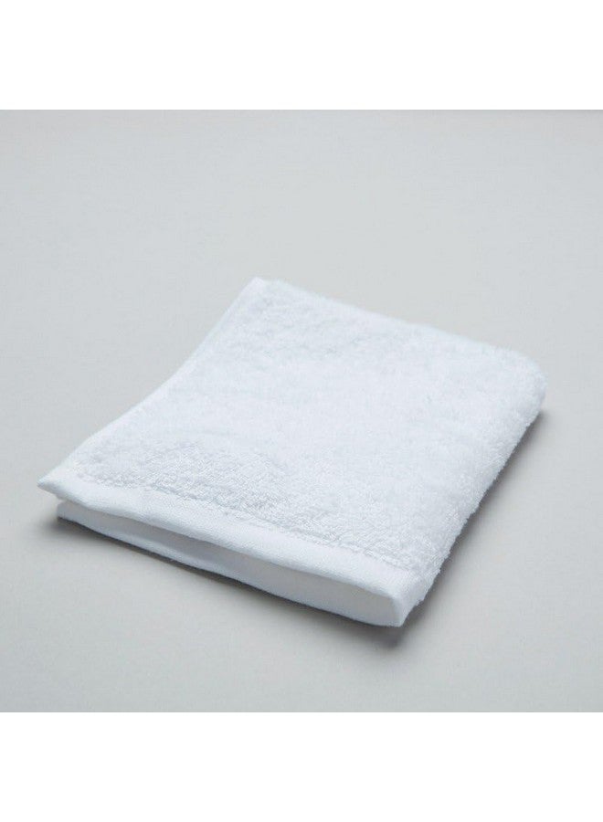 COTFLEX Face Towel Napkin Set, Small Size, 100% Cotton, Brilliant White, 12x12 Inch, Pack of (4) - Image 2