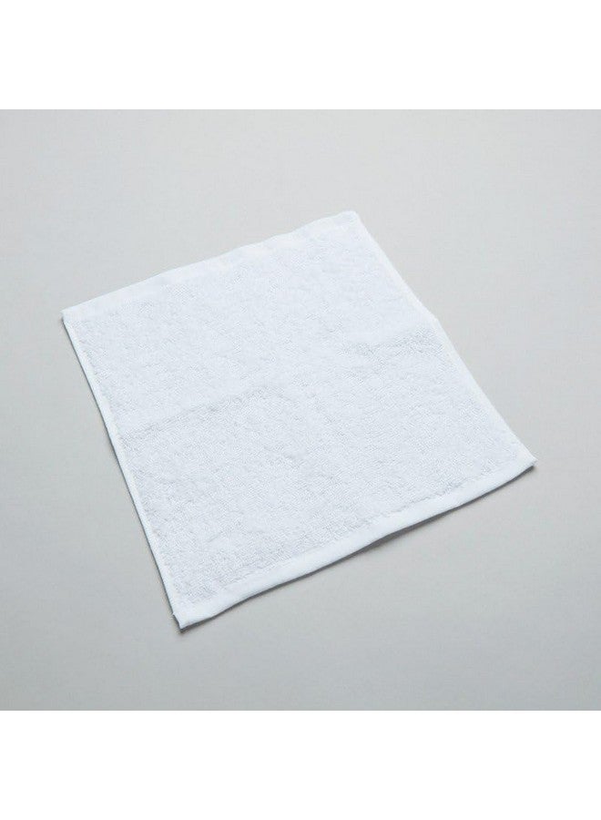 COTFLEX Face Towel Napkin Set, Small Size, 100% Cotton, Brilliant White, 12x12 Inch, Pack of (4) - Image 4