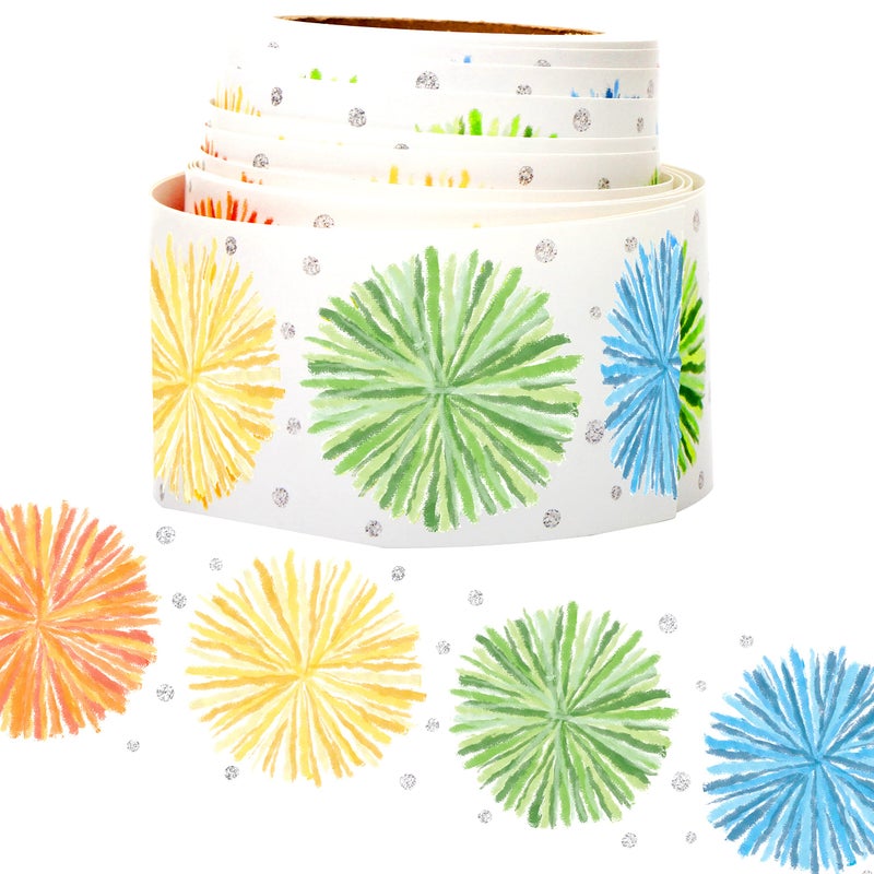 Youngever 52.5 ft Bulletin Board Borders for Classroom Decoration, Sunburst Design - Image 1