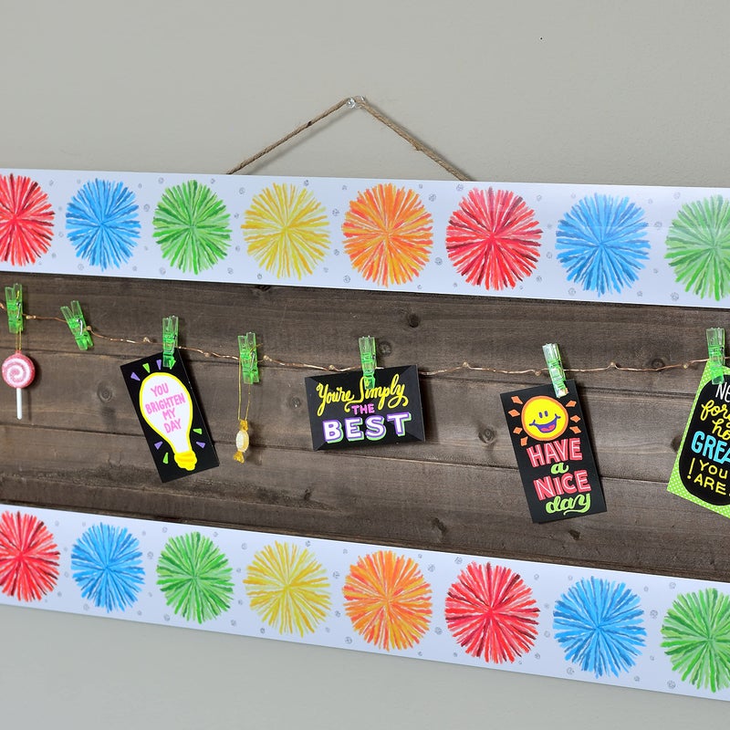 Youngever 52.5 ft Bulletin Board Borders for Classroom Decoration, Sunburst Design - Image 2