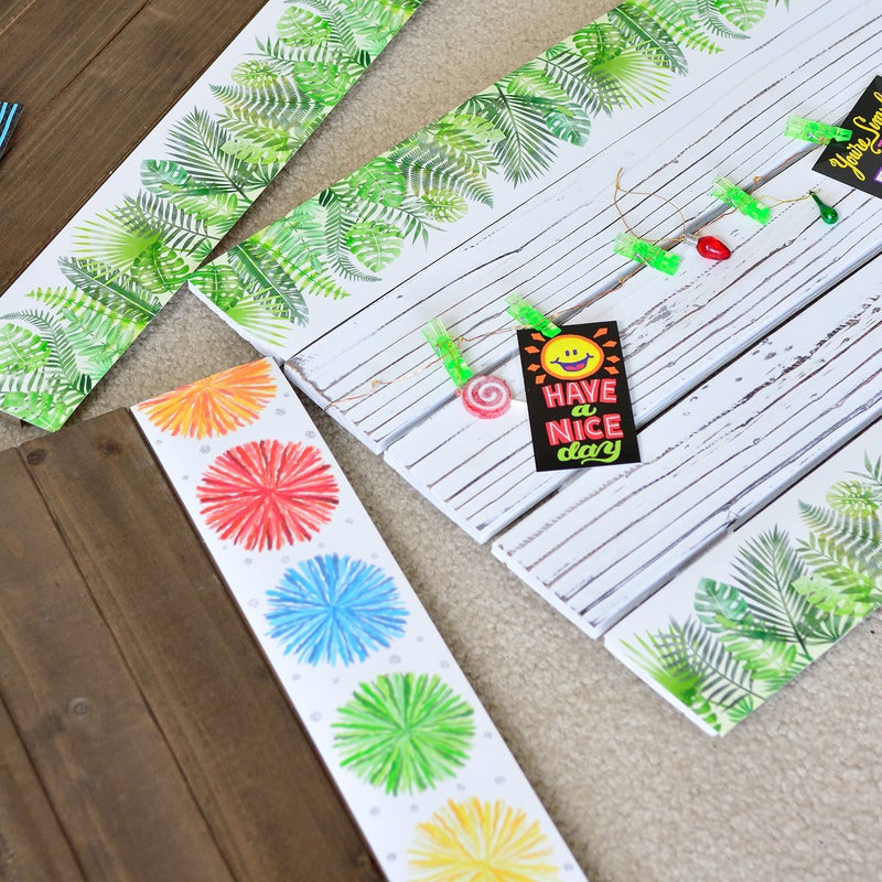 Youngever 52.5 ft Bulletin Board Borders for Classroom Decoration, Sunburst Design - Image 4