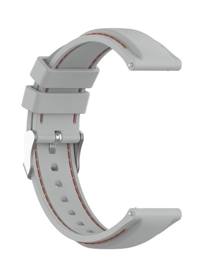 NIBEMINENT Silicone Replacement Strap Watchband For Huawei Watch 3 / Pro 22mm Grey - Image 3