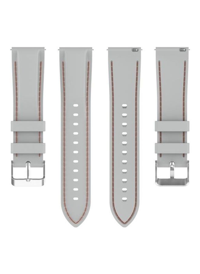 NIBEMINENT Silicone Replacement Strap Watchband For Huawei Watch 3 / Pro 22mm Grey - Image 2