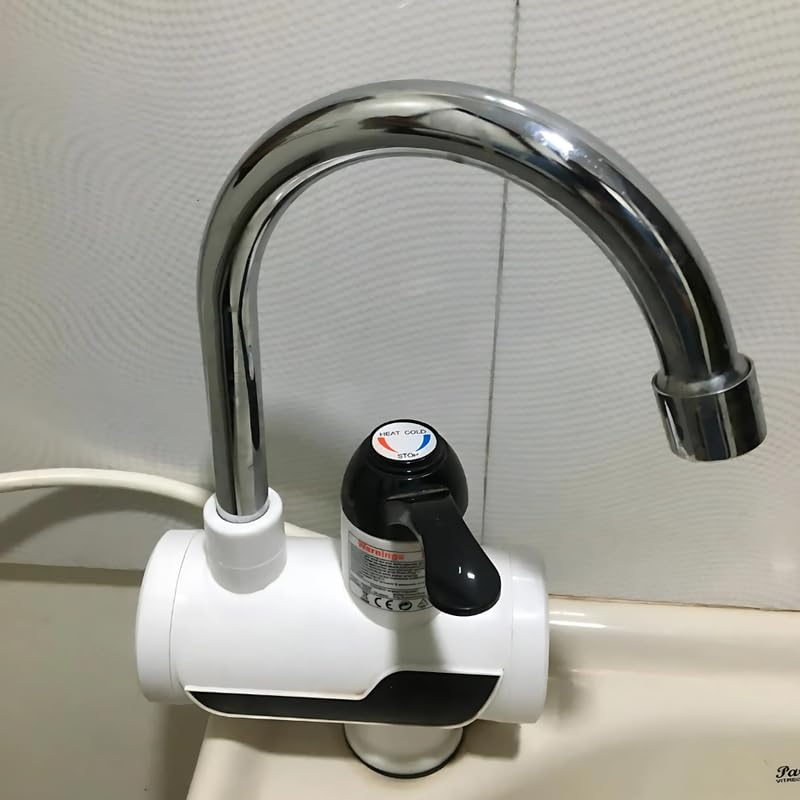 Drumstone 𝟏𝟓 𝐘𝐞𝐚𝐫𝐬 𝐆𝐮𝐚𝐫𝐚𝐧𝐭𝐞𝐞 Instant hot water LED tap heater with quick heating element, ABS shockproof electric tap for home and commercial use - Image 2
