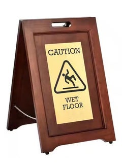 Commercial Wooden Caution Board Wet Sign