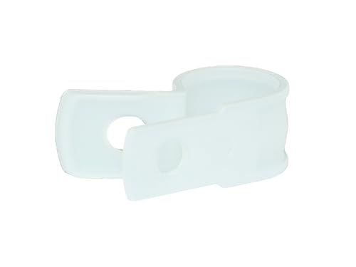 SECURE CABLETIES Secure 1/2 Inch Premium R Type Natural Nylon Screw Mount Cable Clamp for Wire Management - 100 Pack - Image 2