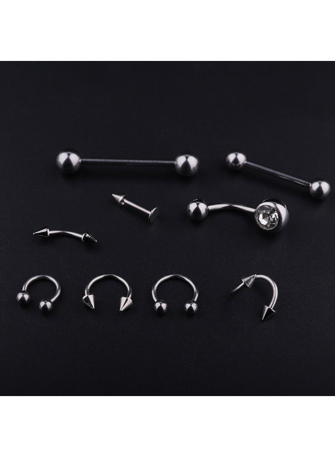 ATOMUS طقم مجوهرات ثقب الجسم من أتموس 21 قطعة - Image 3