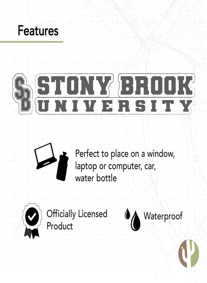 Desert Cactus Stony Brook University Sticker Seawolves Name Logo Vinyl Decal Laptop Water Bottle Car Scrapbook (8 Inch Sticker) - Image 4