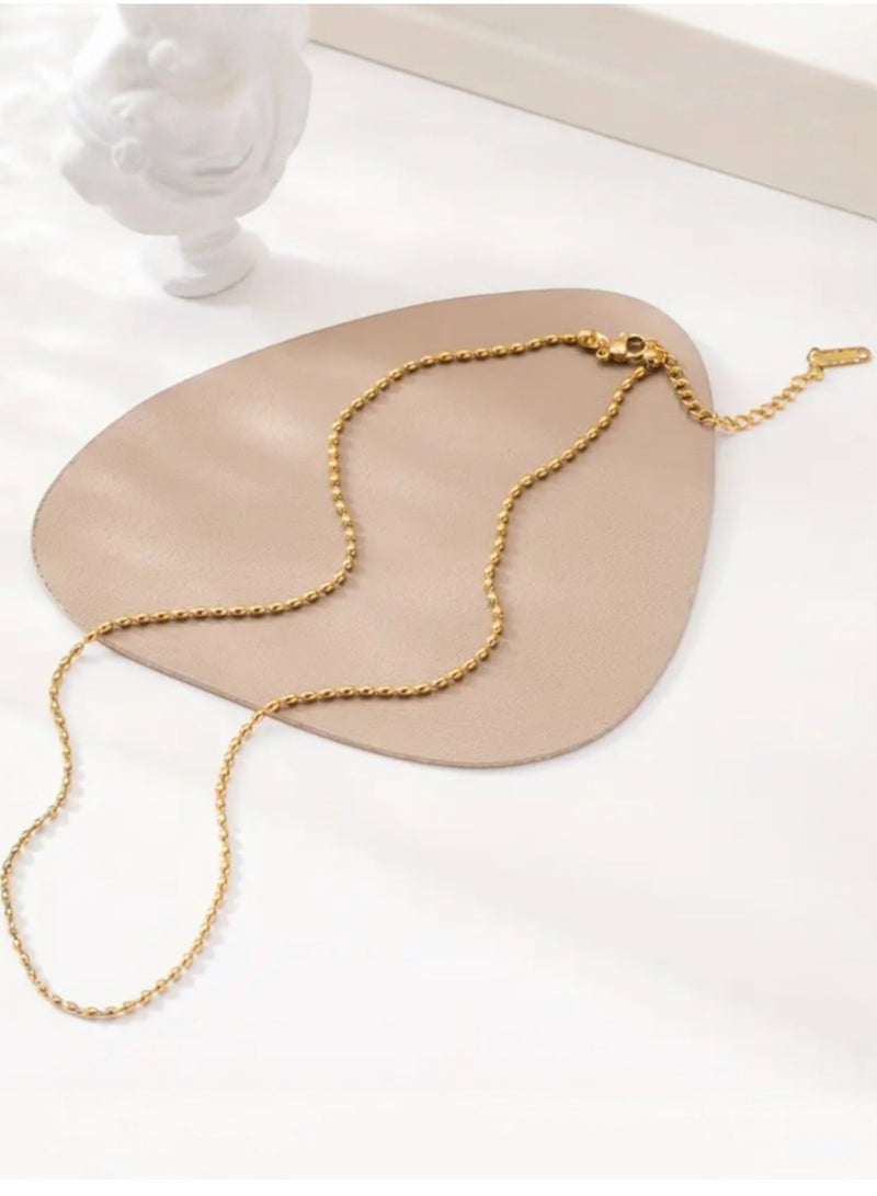 Casual collection Elegant & High Quality Stainless Steel Gold Plated Necklace For Women - Image 3