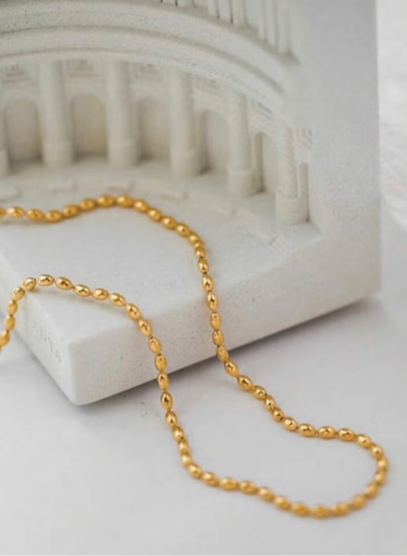 Casual collection Elegant & High Quality Stainless Steel Gold Plated Necklace For Women - Image 2