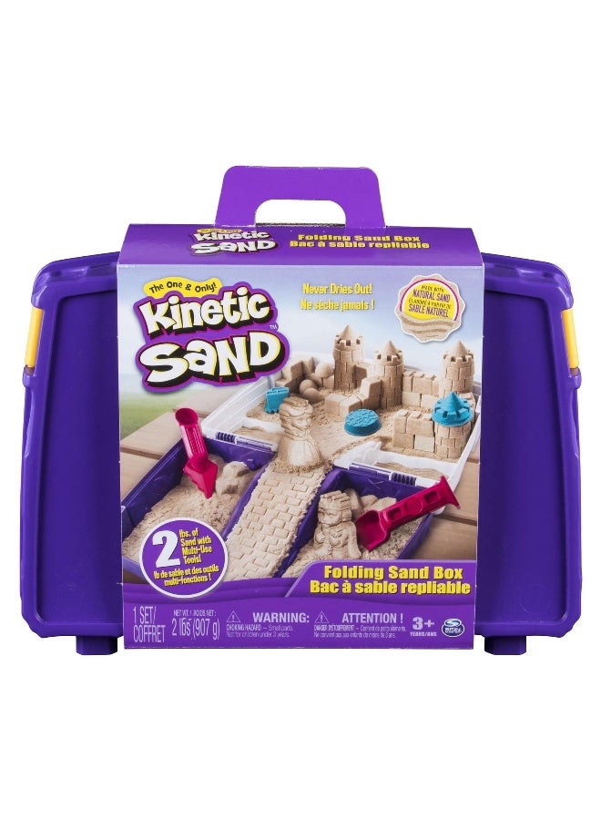 Kinetic Sand رمل كينيتك مع صندوق رمل قابل للطي (1 كجم) - Image 1
