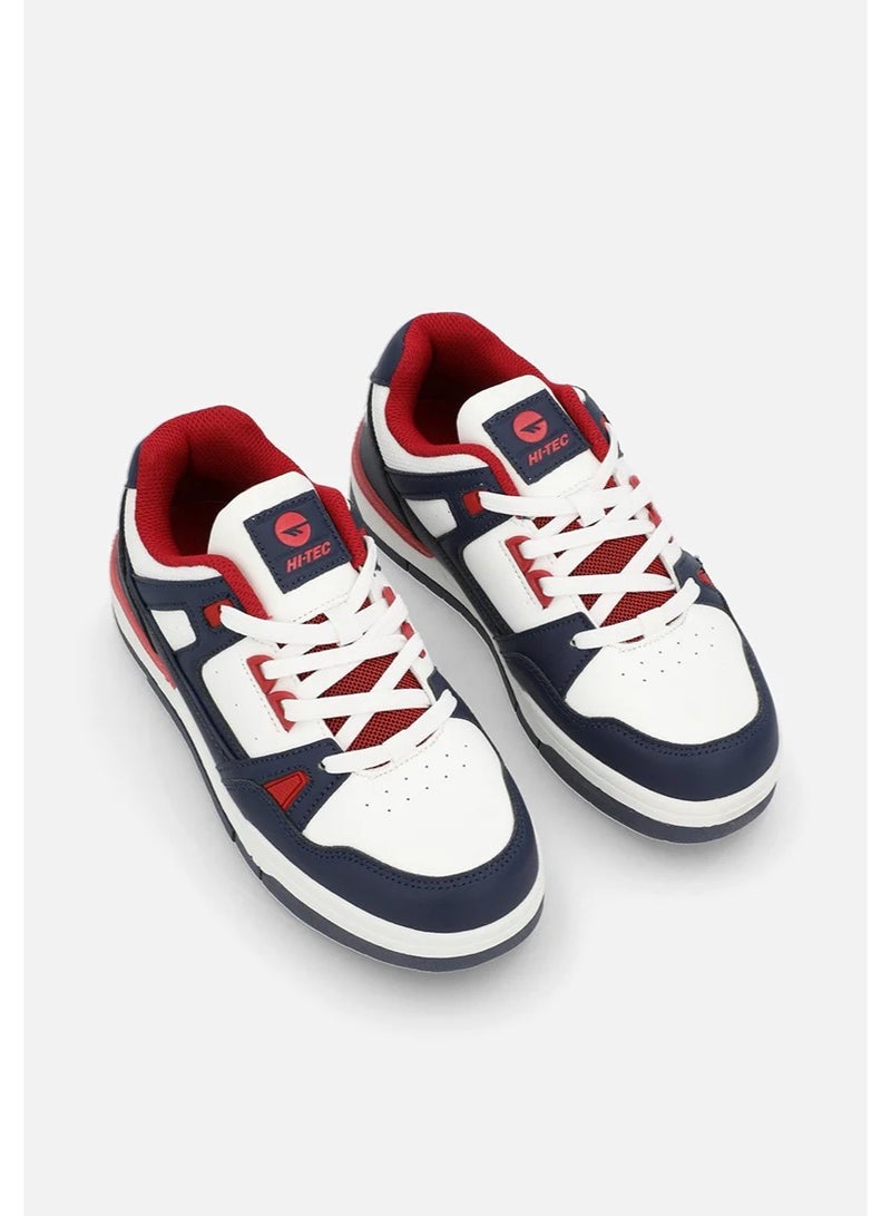Hi-Tec Men’s Casual Sneakers – Navy Blue & White Lace-Up Sports Shoes - Image 2