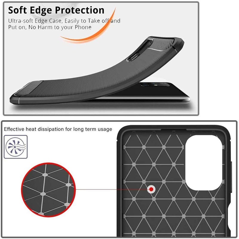 Nishtech for Redmi 9 Power (2021) Carbon Fiber Hybrid Armor Shock Proof TPU Back Case Cover - Image 4