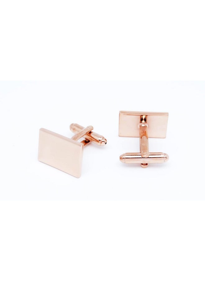 Jonwo Classic Rectangle Stainless Steel Men'S Cufflinks In Gift Box Classic Tuxedo Shirt Cuff Link For Wedding Formal Business (Pink)  - Image 4