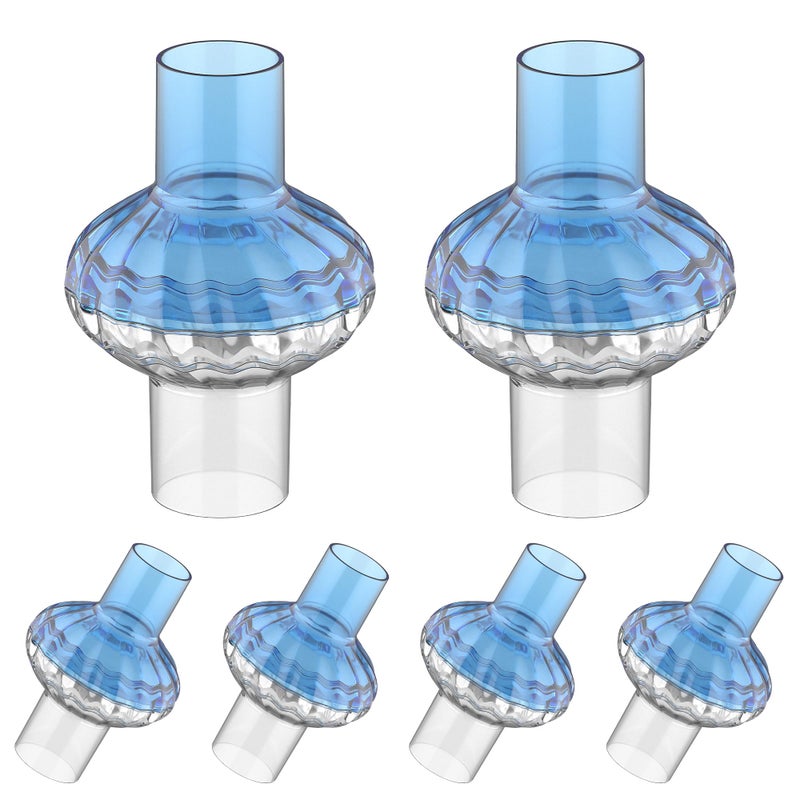 ItAll 6PCs CPAP Filters for CPAP & BiPAP, Redesigned Inline Filters Without Airflow Resistance, Improved Filtration Efficency Providing Cleaner Airflow, Compatible with Most CPAP Tubing & Machines - Image 1