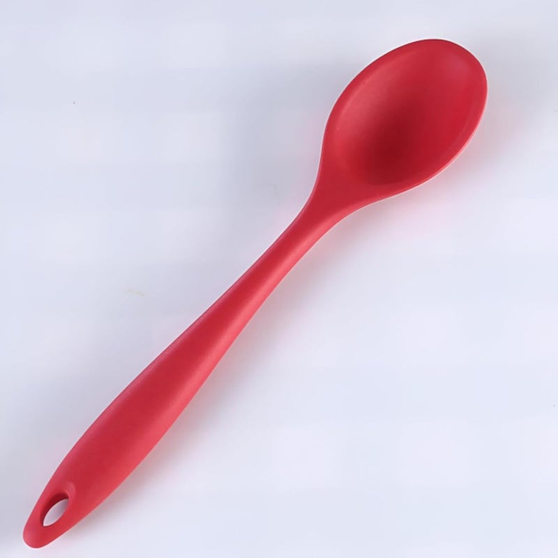 Silicone Kitchen Spoon, Including Rice Spoon and Soup Ladle, Perfect for Cooking in Restaurants and Home, Non-Stick Design to Avoid Food Stick, Heat Resistant and Safe from Burns