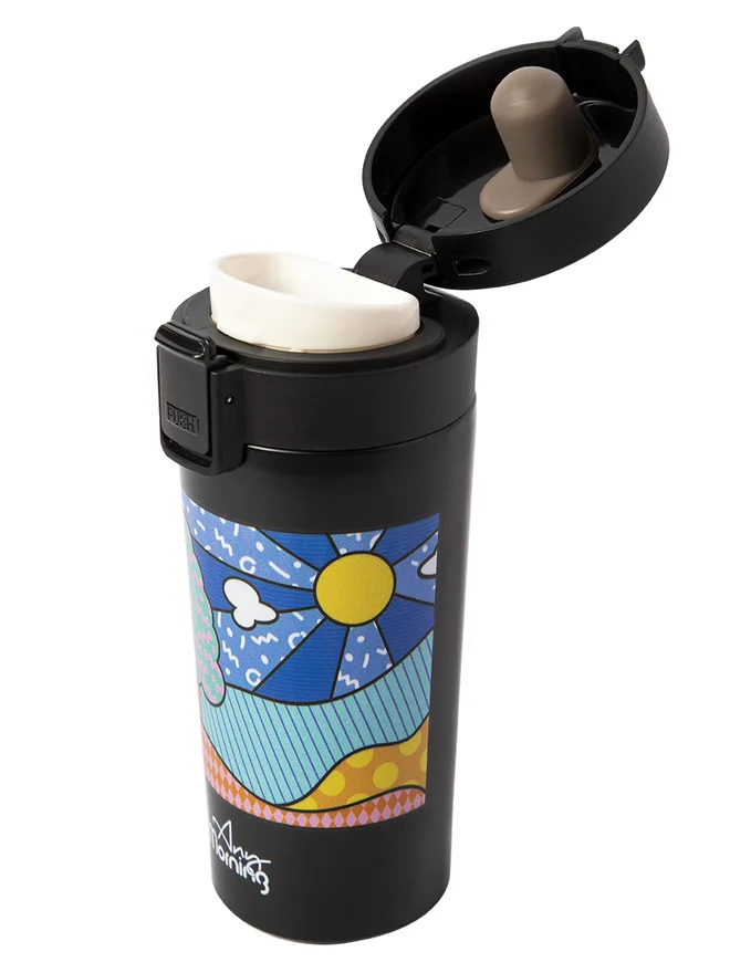 Any Morning Any Morning Stainless Steel BPA-Free Thermos Travel Mug Multicolour 380ml