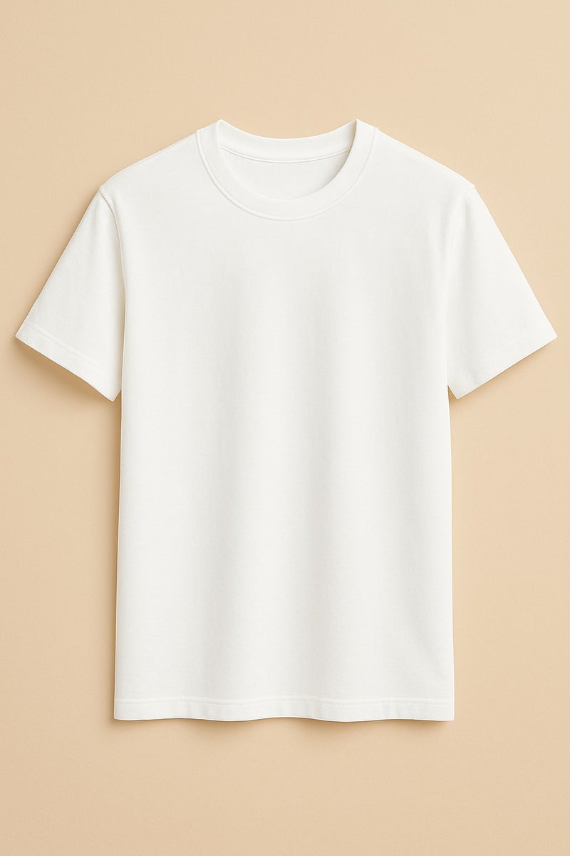 Bambelle Essential White T-Shirt for Men – Premium Pima Cotton Comfort - Image 5