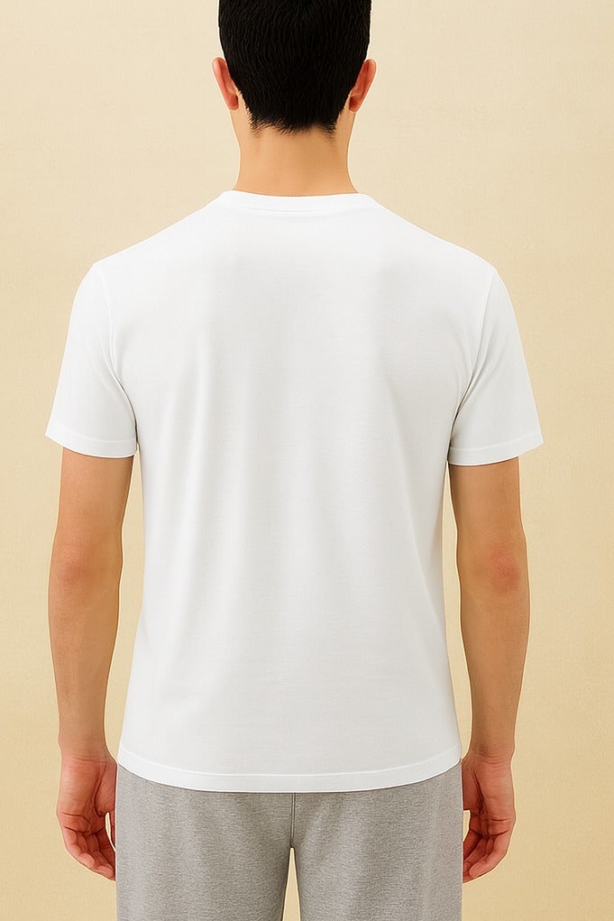 Bambelle Essential White T-Shirt for Men – Premium Pima Cotton Comfort - Image 2