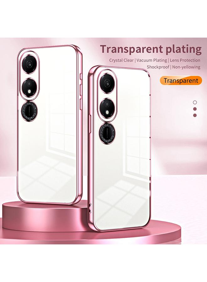 اس-توب جراب لهاتف Honor Play 40، جراب هاتف شفاف مطلي بفتحة دقيقة - Image 2