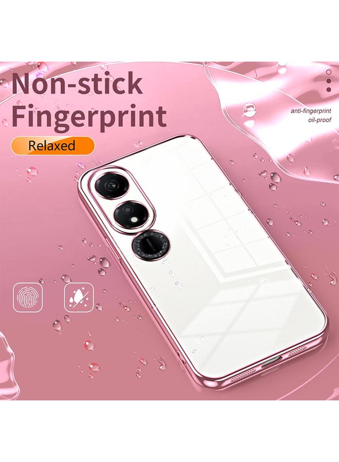 اس-توب جراب لهاتف Honor Play 40، جراب هاتف شفاف مطلي بفتحة دقيقة - Image 4