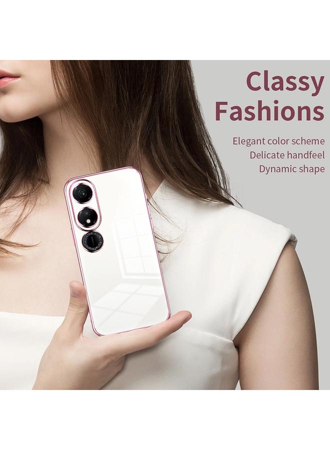 اس-توب جراب لهاتف Honor Play 40، جراب هاتف شفاف مطلي بفتحة دقيقة - Image 3