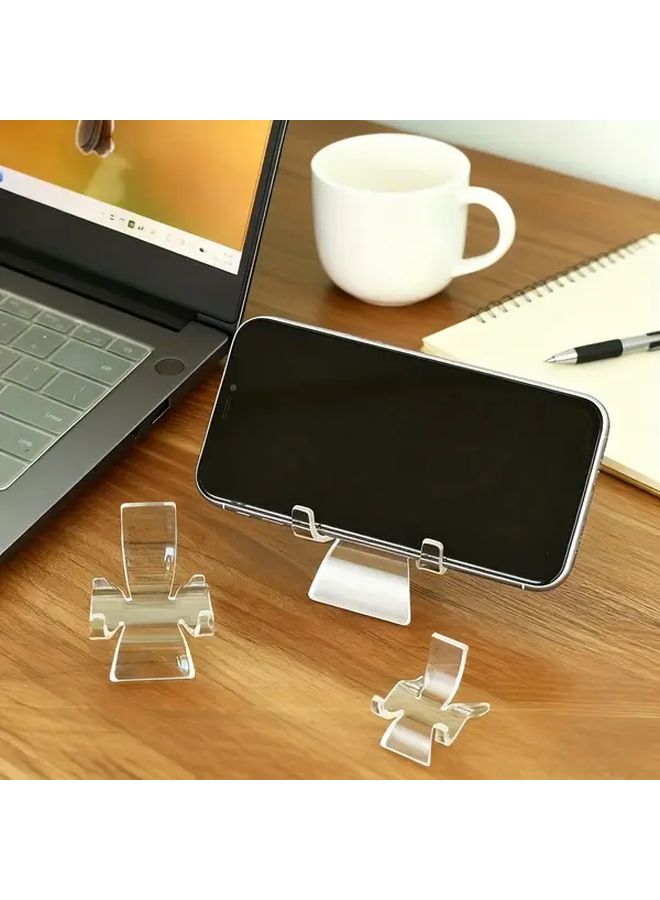 12PCS Mini Acrylic Easel Stands 3 Sizes Rock Display Base For Crystals Minerals - Image 2