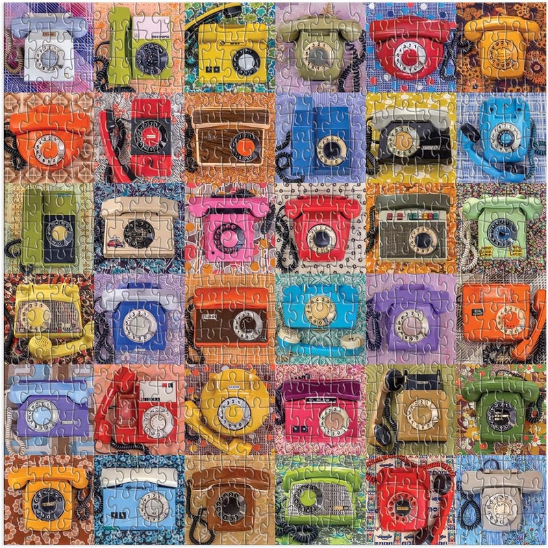 Galison Eastern Bloc Telephones 500 Piece Puzzle from - 500 Piece Puzzle Featuring Photography from Troy Litten, Thick and Sturdy Pieces, Fun Family Activity - Image 2