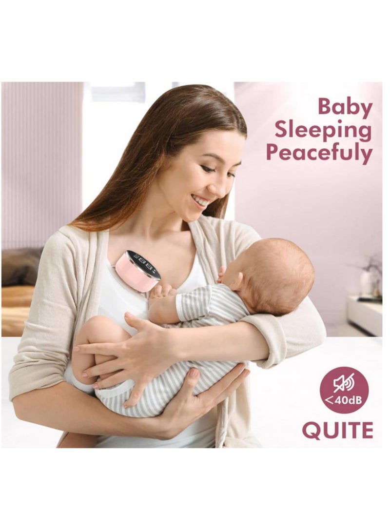 Wearable Electric Breast Pump 24mm,  Hands-Free Milk Pump, 3 Modes & 9 Levels, 180ml Capacity, LED Screen, Food-Grade Silicone, Leak-Proof, Easy to Clean (QY-102) - Image 5